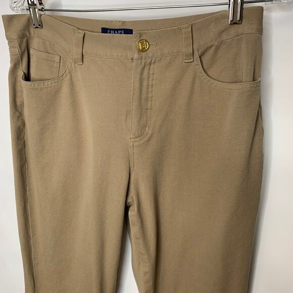 Chaps Khaki Pants 5 Pocket Style Sz 6 - Picture 4 of 5
